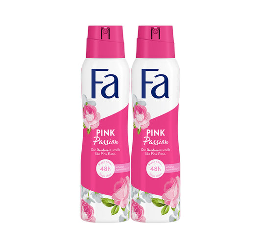 بخاخ مزيل العرق فا بينك باشن - عبوة اقتصادية، 2 × 150 مل