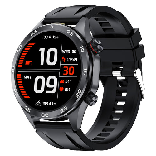 X.Cell Smartwatch Elite-5 Silicone Strap Black