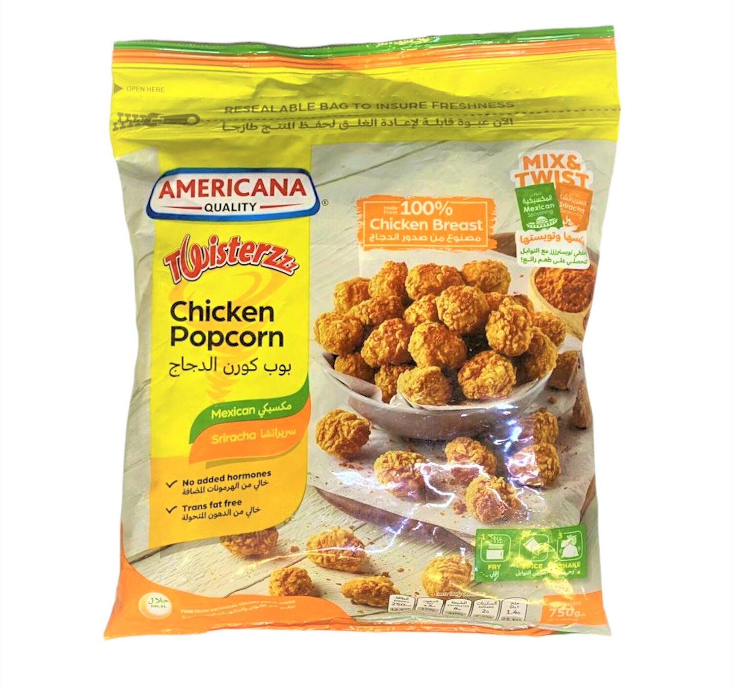 Americana Twisterzzz Chicken Popcorn 750 g
