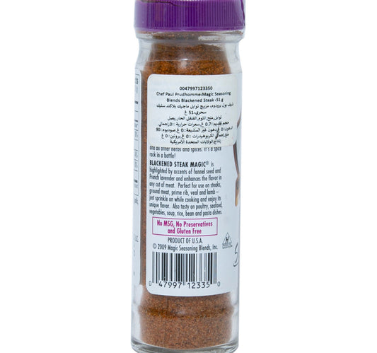 Chef Paul Prudhomme Magic Seasoning Blends Blackened Steak 1.8 oz