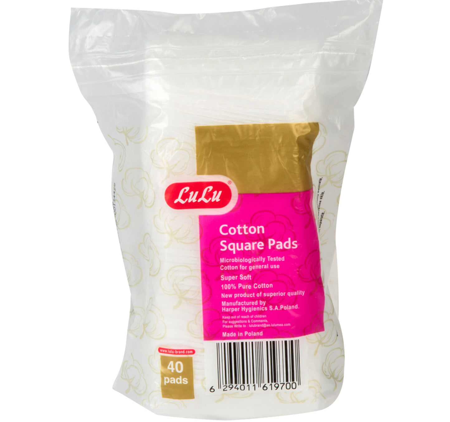 LuLu Cotton Square Pads 40pcs