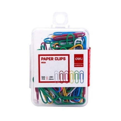 Deli Paper Clips Colour 29mm