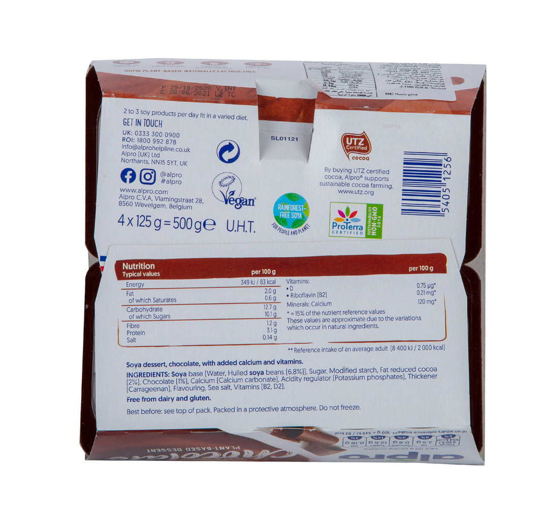 Alpro Soya Dessert Silky & Smooth Chocolate 4 pcs
