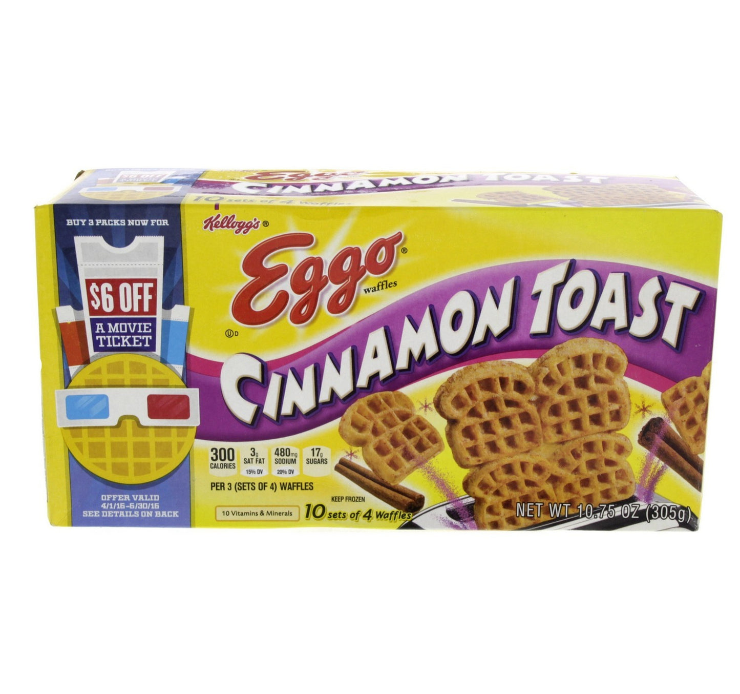 Kellogg's Eggo Cinnamon Toast 305 g