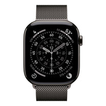 Apple Watch Series 11 GPS + Cellular Smartwatch, 46 mm Slate Titanium Case with Slate Milanese Loop (M/L), MFD44AF/A