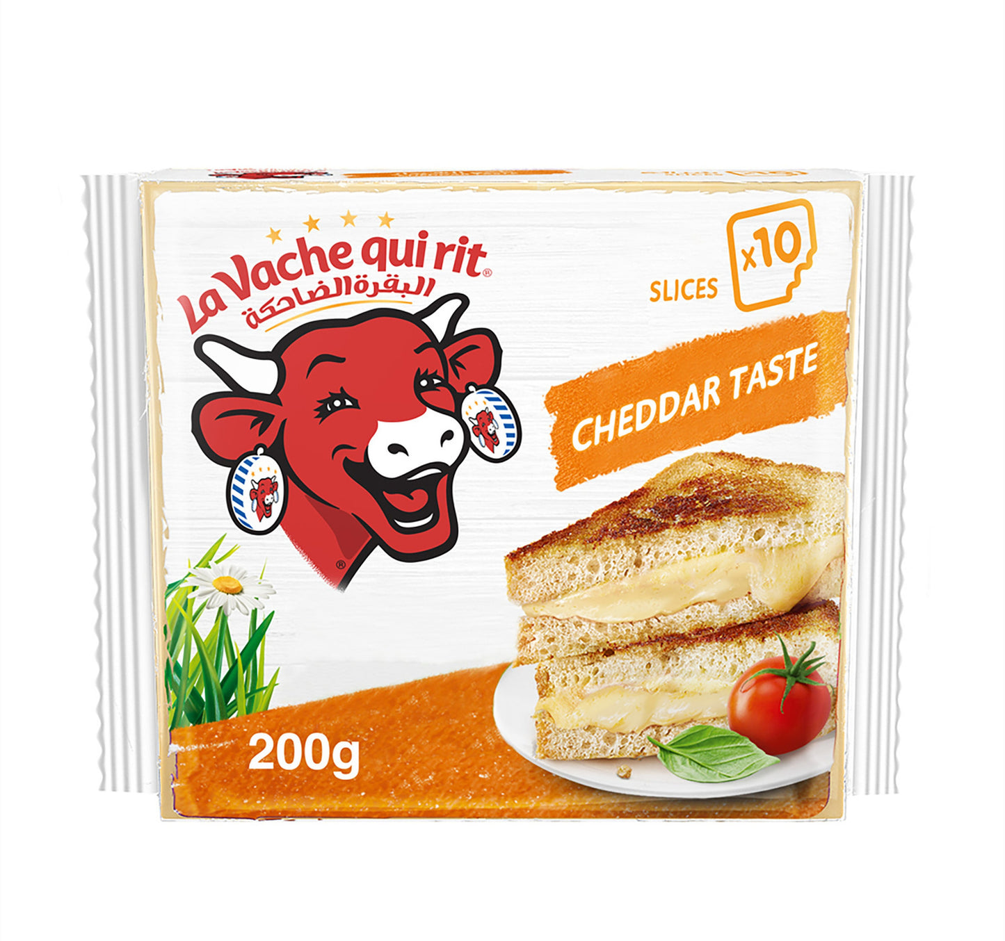 La Vache qui rit Cheddar Cheese Slices 10 Slices 200 g