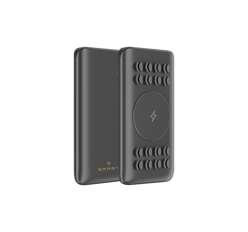 Smart AirConnect iMate 10W Fast Wireless Charge + 18 W PD & QC Premium Suction Power Bank, 10000mAh, ACMT10