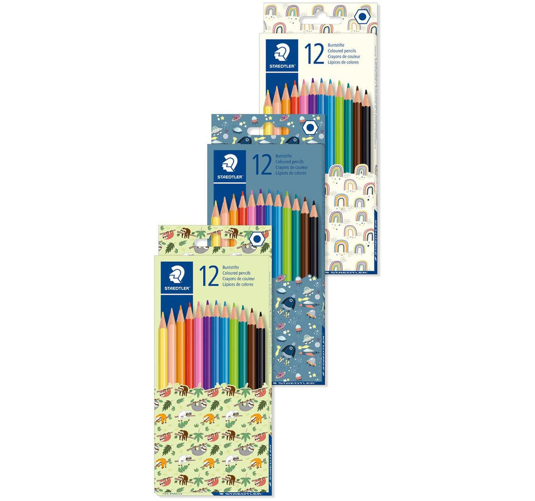Staedtler Pattern Mix Coloured Pencil, 12 pcs, Assorted, ST-175-PMC12