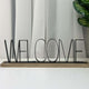 Maple Leaf Welcome Metal Cutout Word Art Tabletop Decor, 40 x 4 x 11.5 cm, HT74948