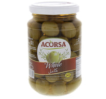 زيتون أخضر كامل من أكورسا 200 غرام