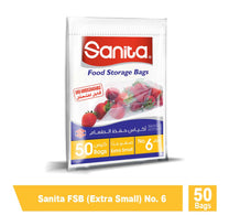 Sanita Storage Bags Extra Small No. 6 Size 27 x 15cm 50 pcs