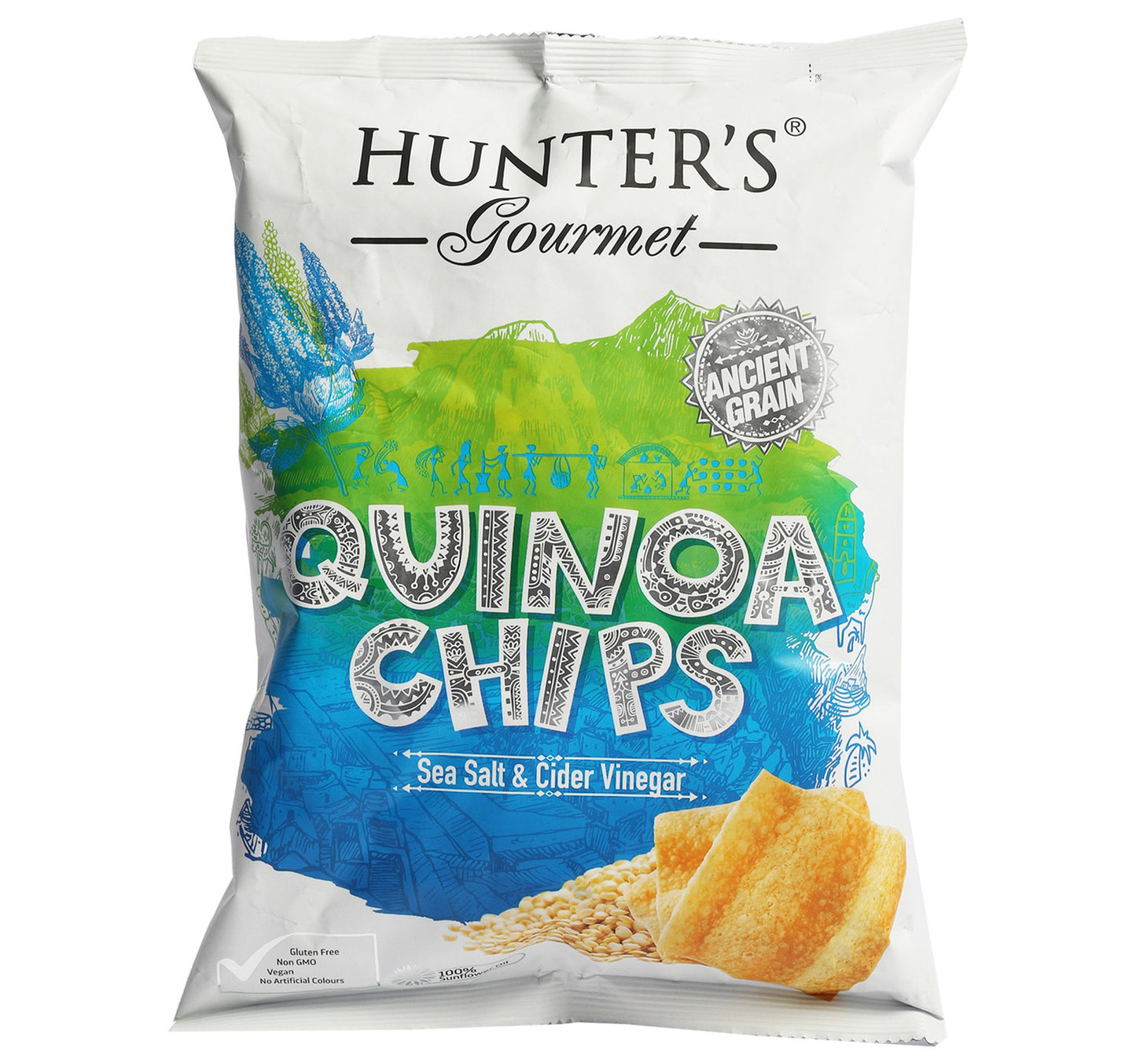 Hunter's Gourmet Sea Salt & Vinegar Quinoa Chips 75 g