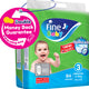 حفاضات فاين بيبي مقاس 3 متوسط ​​4-9 كجم عبوة كبيرة 84 قطعة