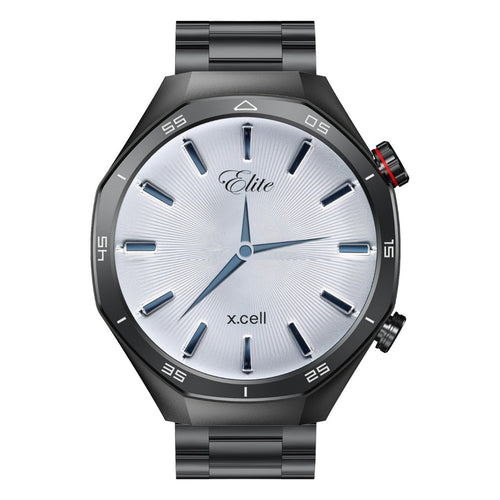 X.Cell Smart Watch Elite-7 Black Steel Lulu Hypermarket
