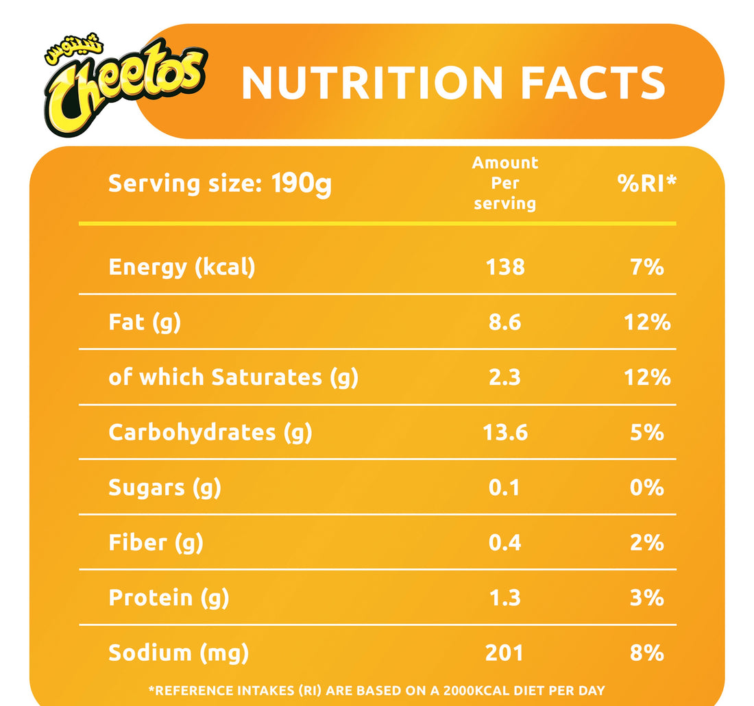 Cheetos Crunchy Flamin' Hot Snack 190 g
