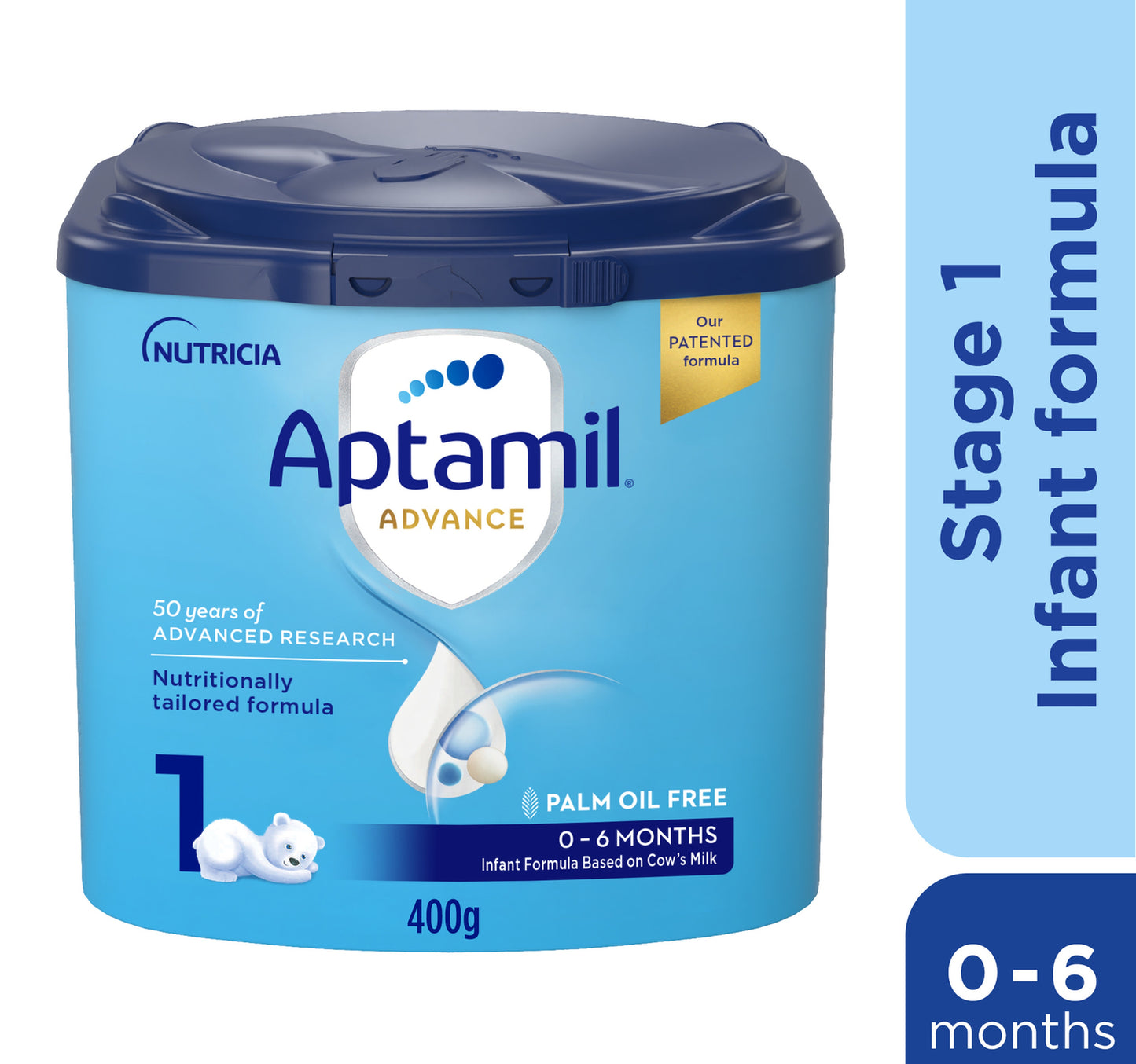 تركيبة أبتاميل أدفانس المرحلة الأولى للرضع من عمر 0 ​​إلى 6 أشهر 400 جرام