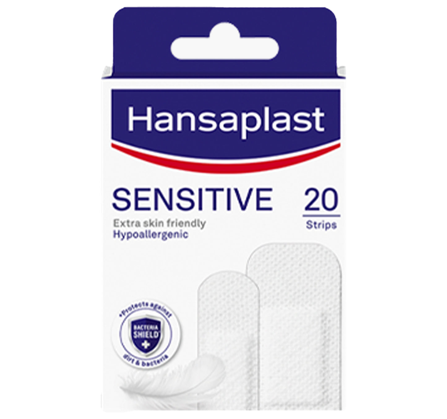 ضمادات الجروح الحساسة من هانزابلاست، التصاق لطيف على البشرة، 20 قطعة