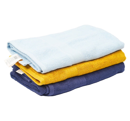 Modern Threads Trefoil Solid Bath Towel, 70 x 140 cm, Assorted
