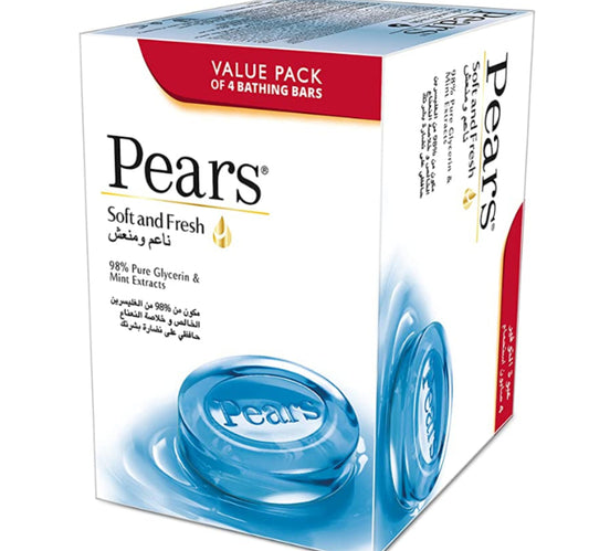 Pears Soft & Fresh Soap 4 x 125 g