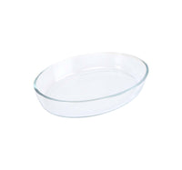 Chefline HSAP10L Borosilicate Glass Oval Baking Dish, 0.7 Litre, Transparent