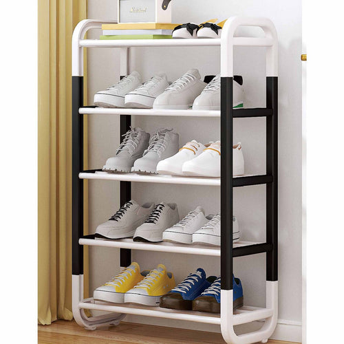 Maple Leaf Home 5 Layer Shoe Rack, Plastic Shoe Organizer, KT2734-5