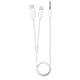 Trands 2 In 1 Lightning & Type-C Aux Audio Cable CA744