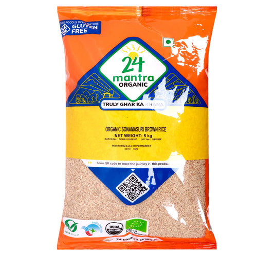 24 Mantra Organic Sonamasuri Brown Rice 5 kg