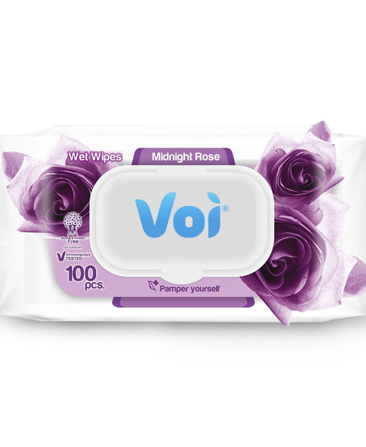 Voi Wet Wipes Midnight Rose 100pcs