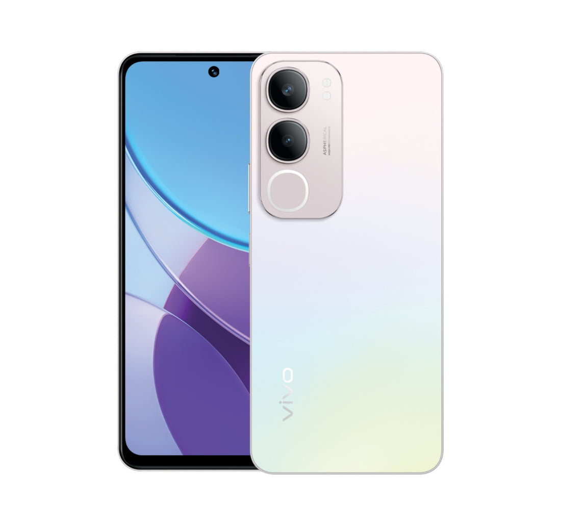 Vivo Y19s Pro 4G Smartphone, 6 GB RAM, 128 GB Storage, Pearl Silver