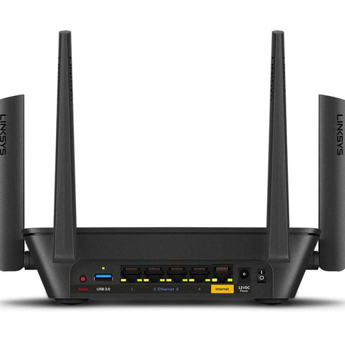 Linksys MR9000-ME Tri-Band Mesh WiFi 5 Router (AC3000, Compatible with Velop Whole Home WiFi System, 4 Gigabit Ethernet Ports, Parental Controls Via Linksys App), Black