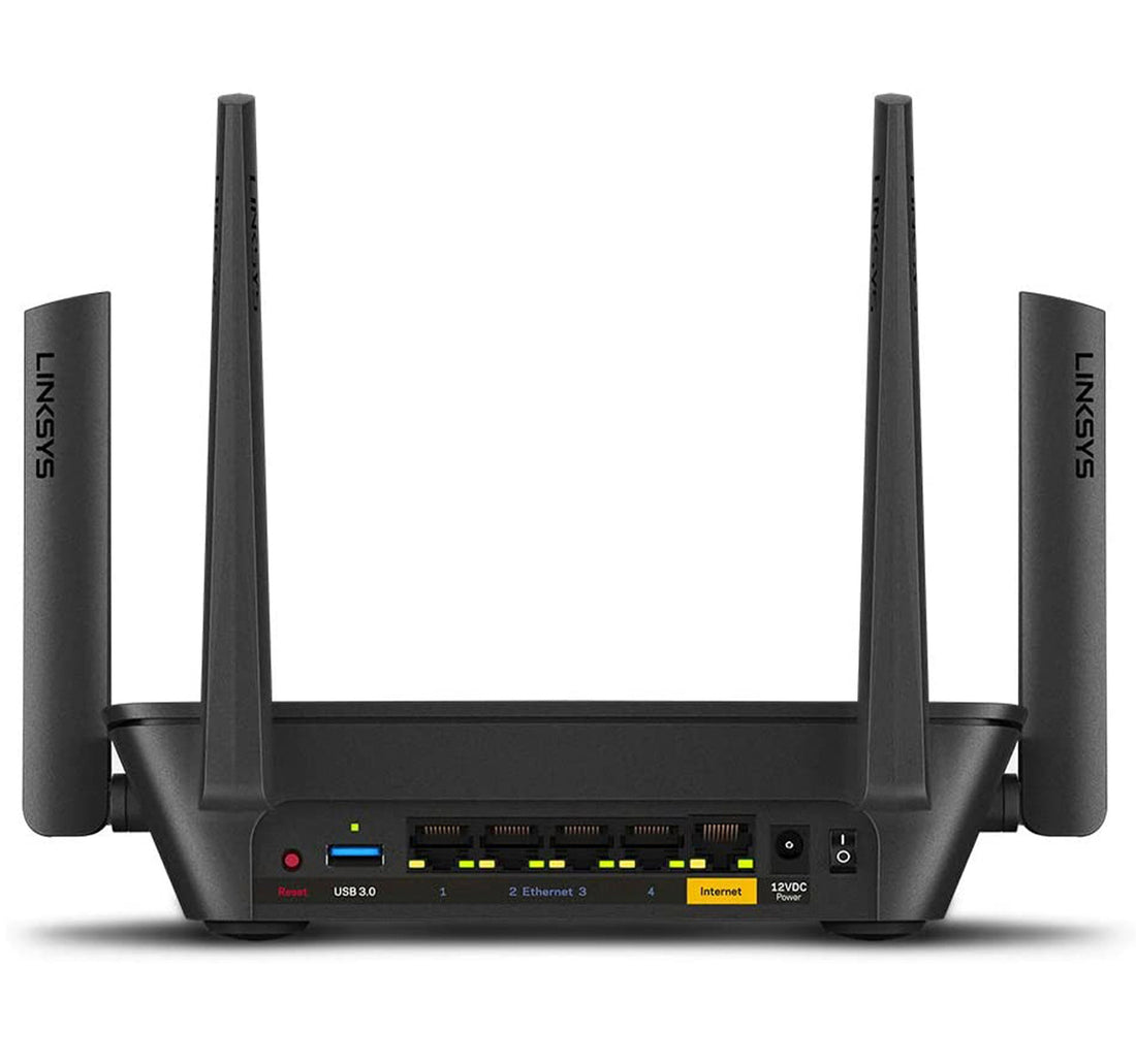 Linksys MR9000-ME Tri-Band Mesh WiFi 5 Router (AC3000, Compatible with Velop Whole Home WiFi System, 4 Gigabit Ethernet Ports, Parental Controls Via Linksys App), Black