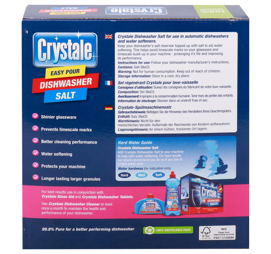 Crystale Easy Pour Dishwasher Salt Box 2kg