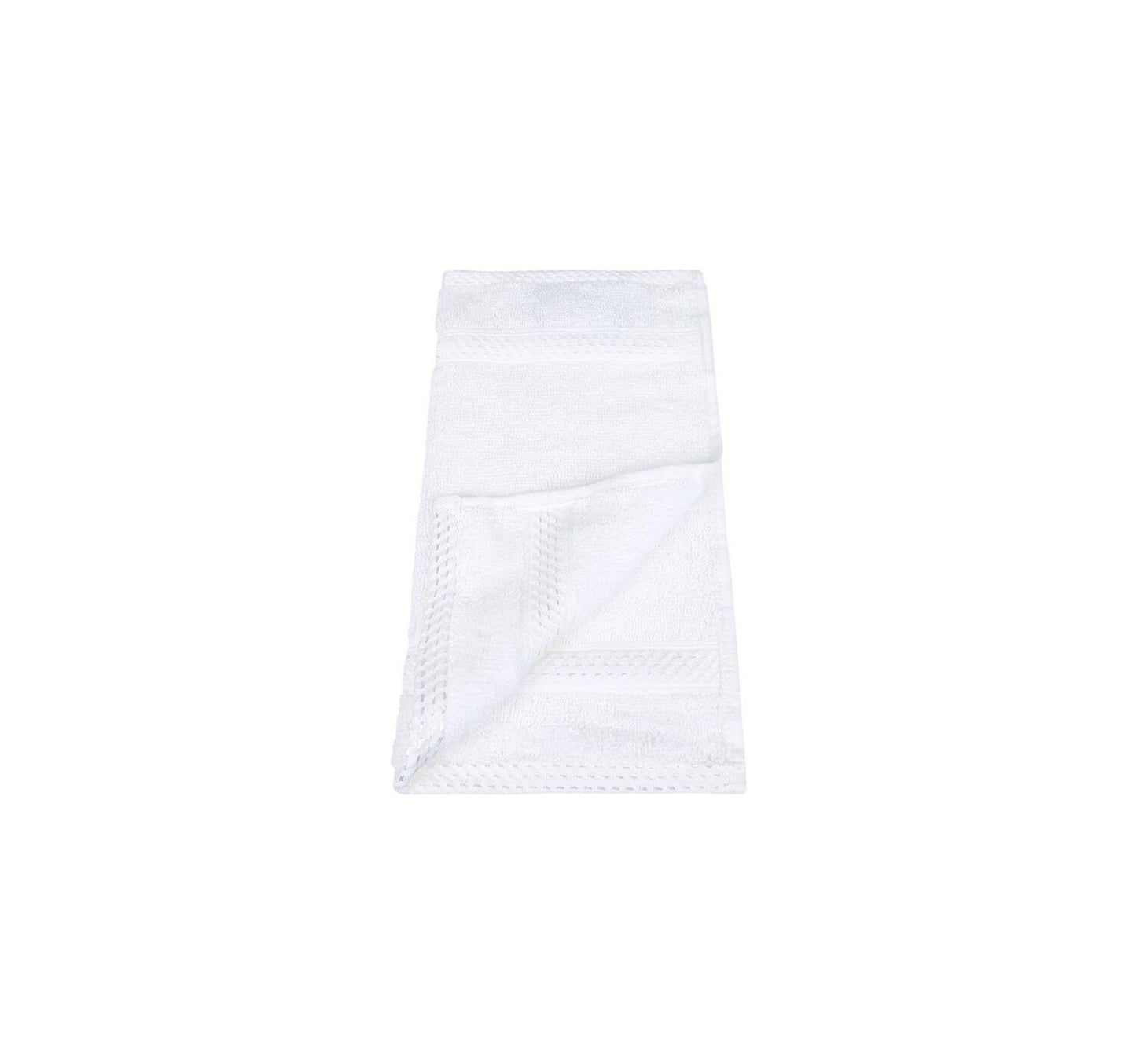 Laura Collection Face Towel, 30 x 30 cm, White