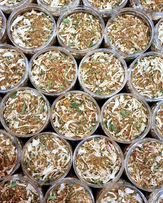 البصل مع بهارات الخضار