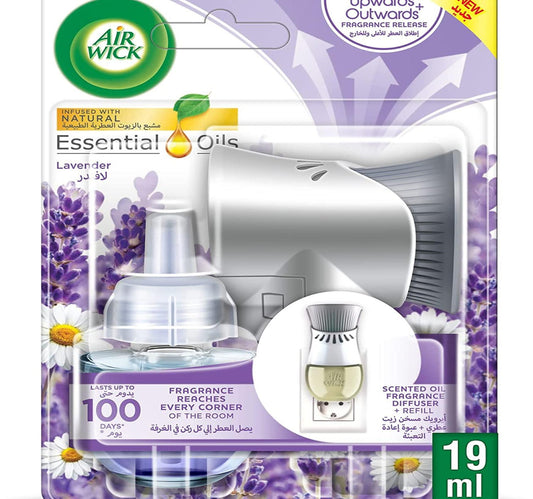 معطر جو إير ويك بلج إن معطر جو برائحة اللافندر مع عبوة إعادة تعبئة 19 مل