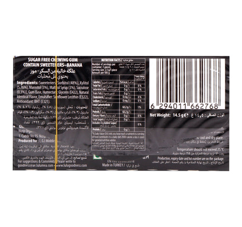 Aquaman Sugar Free Bubble Gum Banana 14.5 g