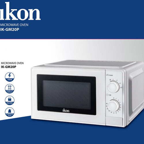 Ikon 20L Microwave Oven, White, IK-GM20P