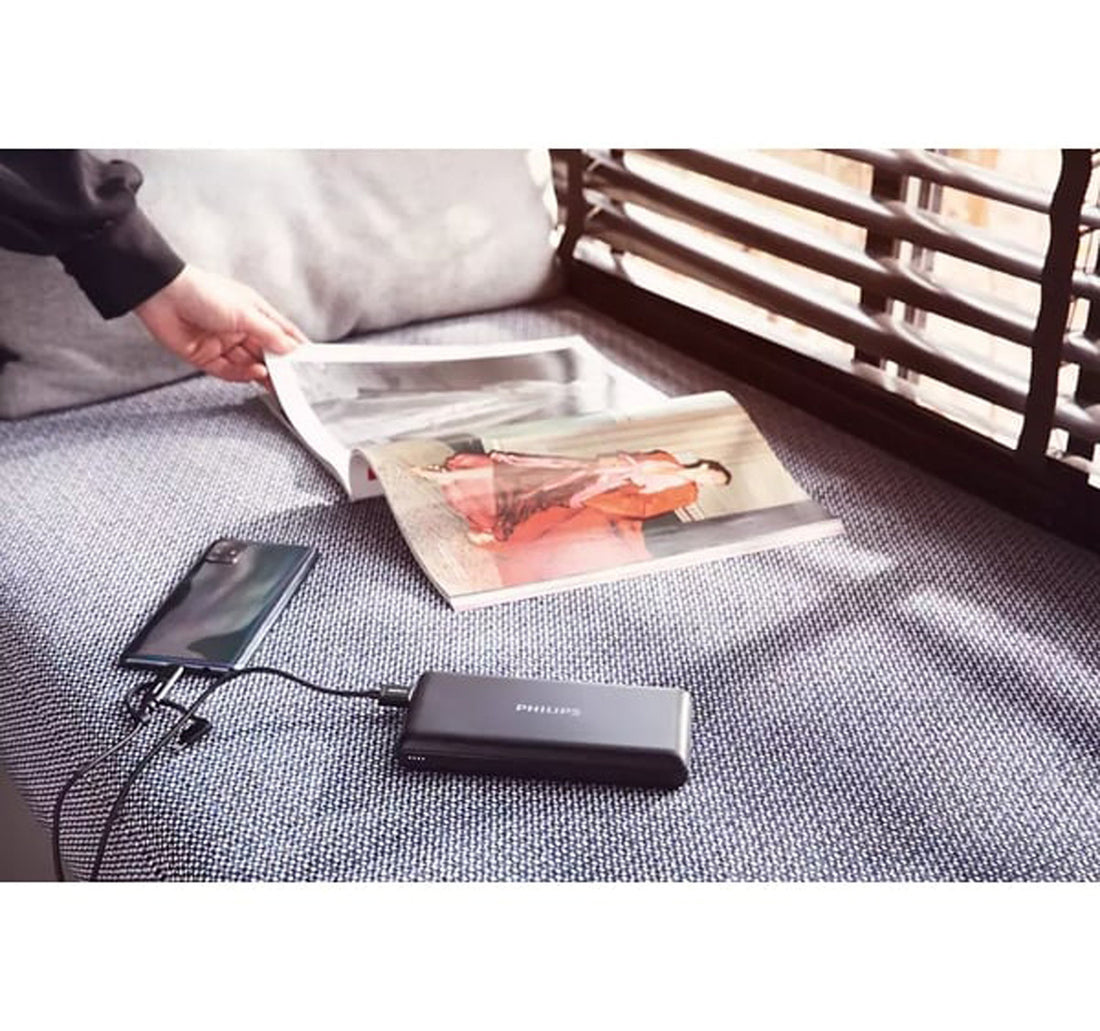 Philips Power Bank, 20000mAh, Black, DLP7721N