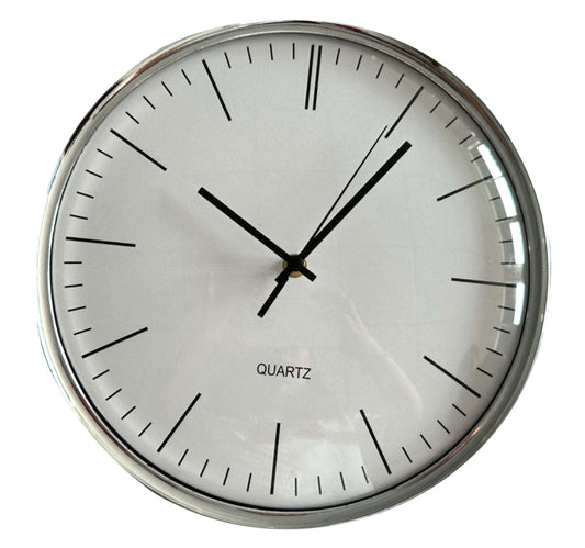 Maple Leaf Home Plastic Wall Clock with Raised up Glass, 28 cm, BP-R1102W