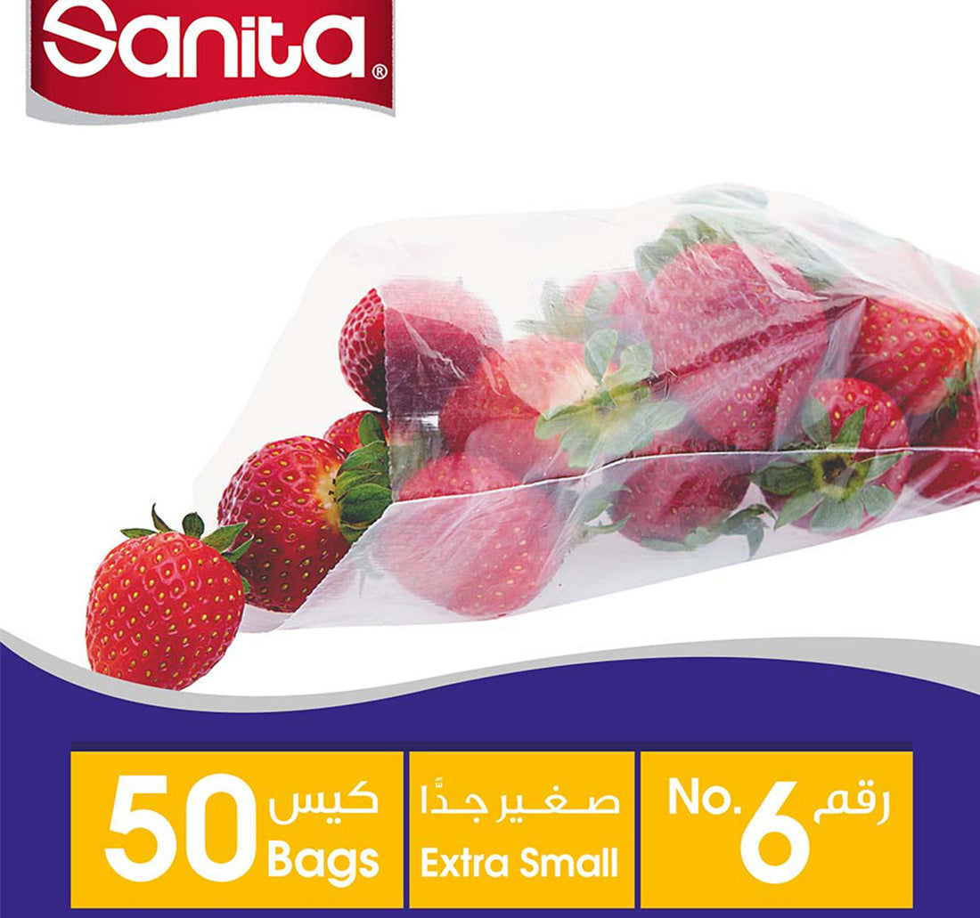 Sanita Storage Bags Extra Small No. 6 Size 27 x 15cm 50 pcs