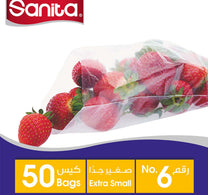 Sanita Storage Bags Extra Small No. 6 Size 27 x 15cm 50 pcs