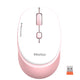 Meetion Wireless Mouse, White & Pink, WhiR-571