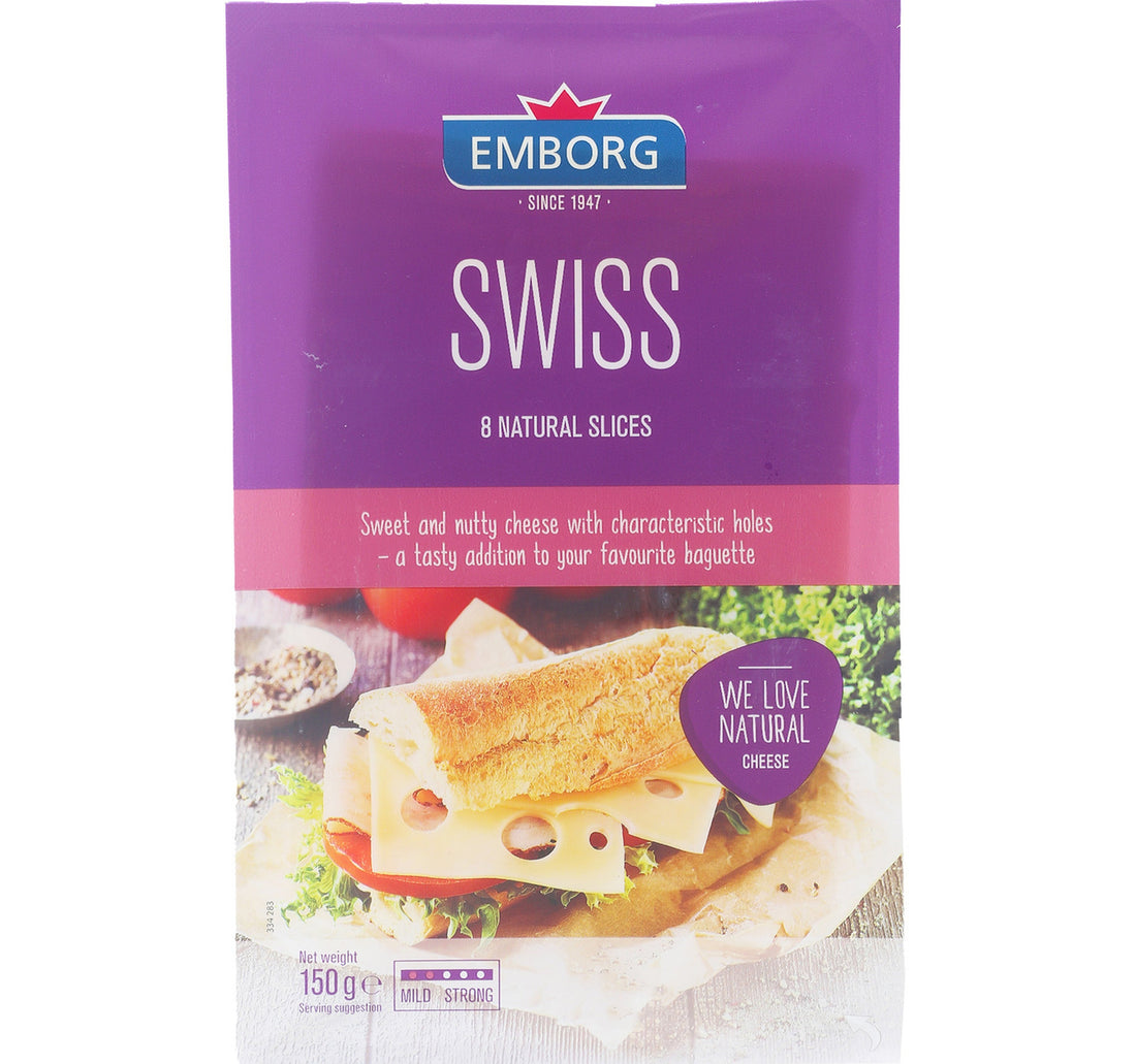 Emborg Swiss Cheese Slices 150 g