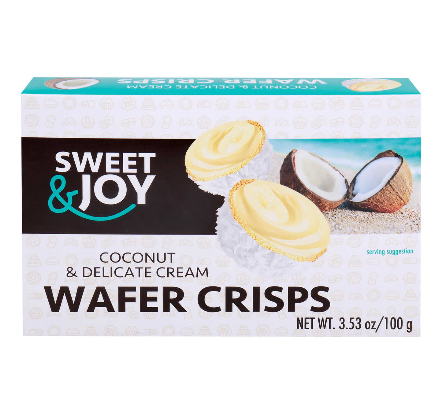 Sweet & Joy Coconut & Delicate Cream Wafer Crisps 100 g