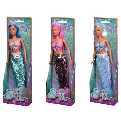 Steffi Love Mermaid Color Swap Doll, 1 pc Assorted, 105733498