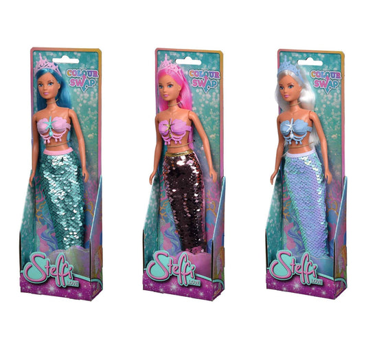 Steffi Love Mermaid Color Swap Doll, 1 pc Assorted, 105733498