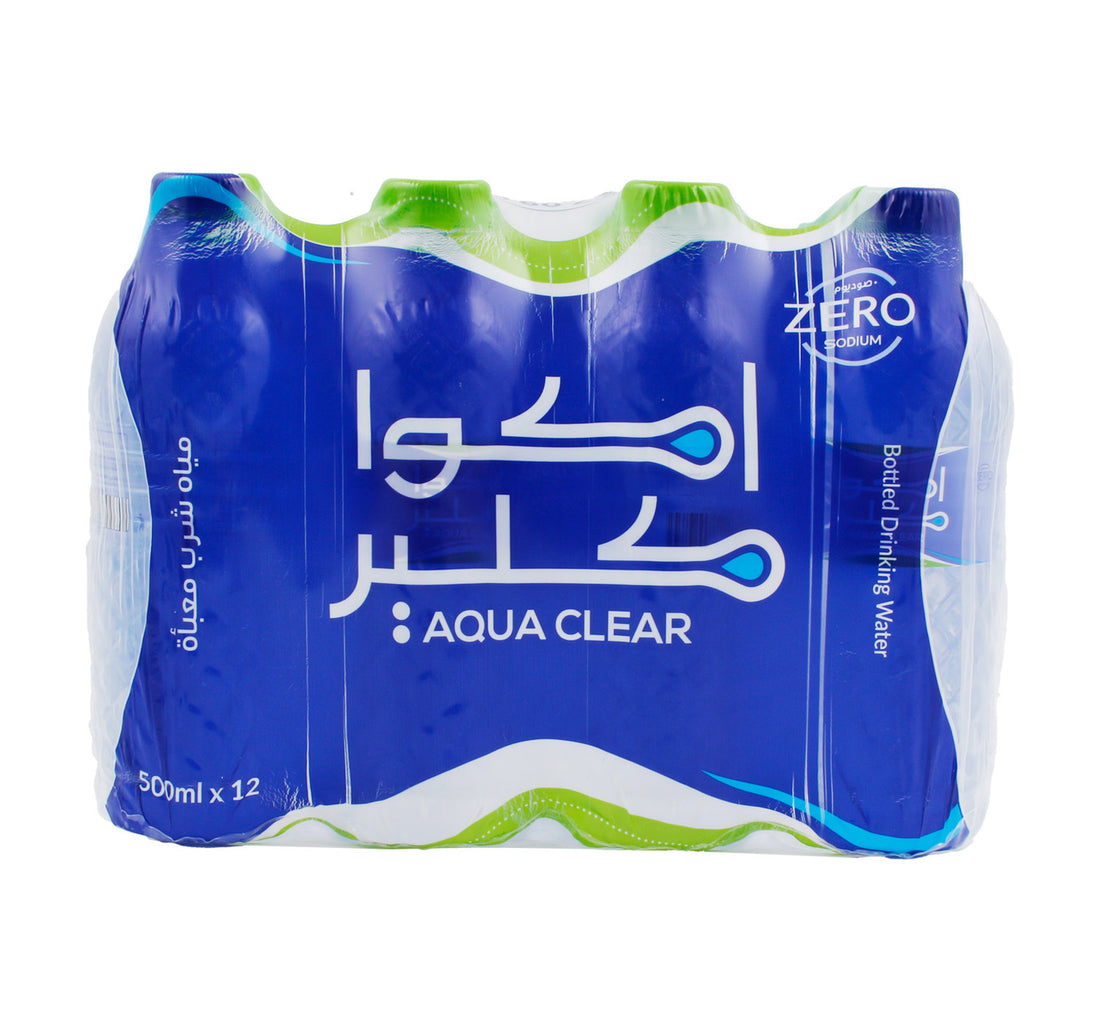 Aqua Clear Zero Sodium Bottled Drinking Water 12 x 500 ml