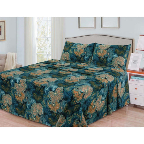 Maple Leaf Bed Sheet 250x270cm Assorted