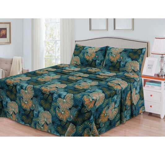 Maple Leaf Bed Sheet 250x270cm Assorted