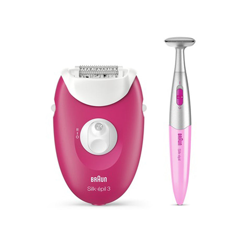 ماكينة إزالة الشعر Braun Silk-epil 3 3-420 السلكية + ماكينة تشذيب Braun FG1100